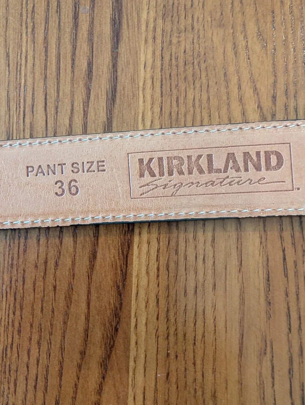 Men's Brown Italian Full Grain Leather Belt, Size 36 Waist